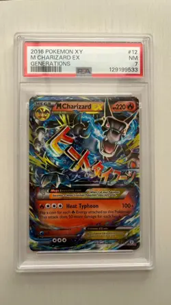 PSA 7 Mega Charizard EX Full Art 12/83 Pokemon TCG Flashfire - Image 1