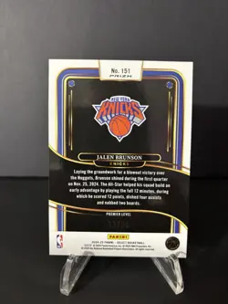 2024-25 Panini Select - Premier Level Jalen Brunson #151 Light Blue Disco /99 - Image 2