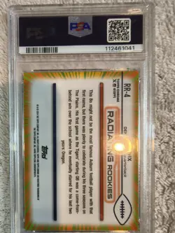 2024 Topps Chrome Bo Nix Radiating Rookies-super 1/1 Rc! - Image 2