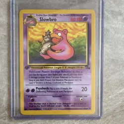 Pokemon TCG Fossil 1st edition cards - Slowpoke,Slowbro,Gastly,Geodude - Image 4