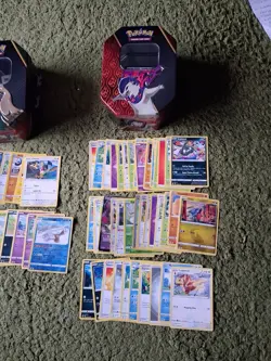Three Pokemon TCG tins With Random Cards - Image 2