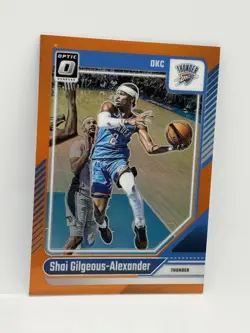 2024-25 Optic Shai Gilgeous Alexander Orange Prizm SP /175 OKC Thunder #127 - Image 1