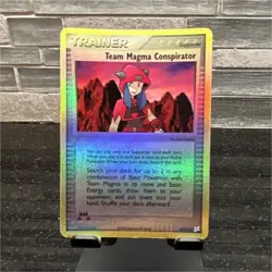 Pokemon TCG Team Magma Conspirator support 2004 82/95 - Image 1