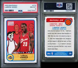 2003-04 Topps Bazooka - LeBron James #276 - RC Rookie - PSA 8 NM-MT - Image 3