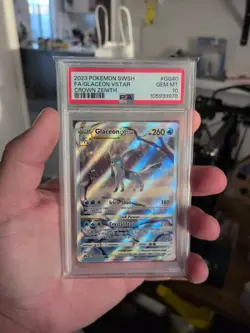 Pokemon TCG Glaceon VSTAR Crown Zenith GG40/GG70 PSA 10 Gem Mint - Image 1