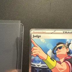 Pokemon TCG Judge Trainer 222/182 Ultra Rare Full Art - Destined Rivals - Mint - Image 3