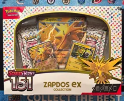 Pokemon TCG S&V Scarlet & Violet 151 Zapdos EX Collection Box - Image 1