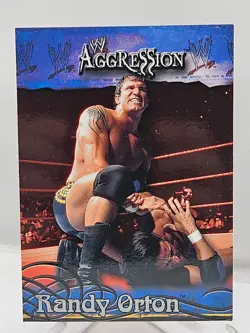 RANDY ORTON 2003 Fleer WWE Aggression #25 2nd Year Vintage Orton - Image 1