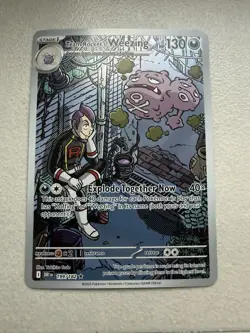 Pokemon TCG 199/182 Team Rocket’s Weezing Illustration Rare Destined Rivals | NM - Image 1