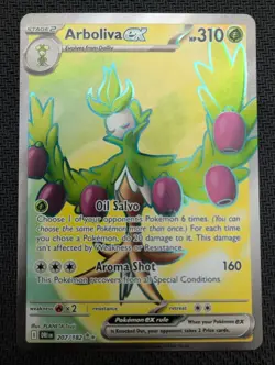 Pokemon TCG Arboliva Ex 207/182 Full Art Destined Rivals Card - Image 1