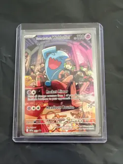 Pokemon TCG Destined Rivals Team Rockets Wobbuffet Promo Card 203 NM Condition - Image 1