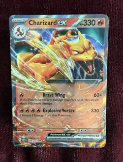 Pokemon TCG Charizard ex 006/165 Sv: Scarlet & Violet 151 Holo EN 2023 - Image 1