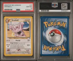 2000 Nintendo Pokemon Granbull 37/111 Neo Genesis Unlimited PSA 10 Spanish pop5 - Image 3