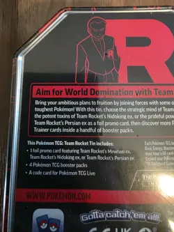 💥Pokemon Team Rocket Mewtwo Ex Tin - Brand New and Sealed TCG💥 Cheap💥 - Image 4