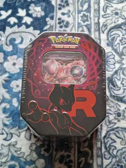 Pokemon TCG Team Rocket Tin - Mewtwo Ex - New & Sealed - Image 1