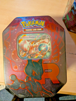 Pokemon TCG S&V Destined Rivals - Team Rocket's Mewtwo EX Tin - NEW & SEALED ✅ - Image 1