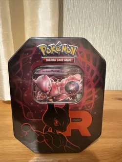 Pokemon TCG: Team Rocket's Mewtwo Ex Tin - Destined Rivals - Brand New / Sealed - Image 1