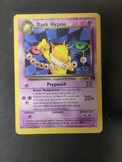 2000 POKEMON TCG TEAM ROCKET 26/82 DARK HYPNO NON-HOLO - DMG - Image 1