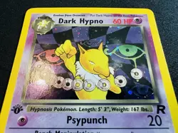 2000 Pokemon TCG 1st Edition Team Rocket Dark Hypno 9/82 Holo LP/NM *NICE* - Image 5