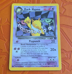 Wizards Pokemon TCG Dark Hypno 9/82 English Holo Rare Team Rocket 2000 HP60 - Image 1