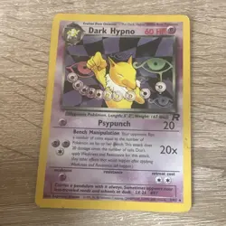 Wizards of the Coast Pokemon TCG Dark Hypno 9/82 Team Rocket Rare 2000 English - Image 1