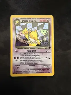 Pokemon TCG Dark Hypno 9/82 Rare Holo Team Rocket WOTC, Vintage - Image 1