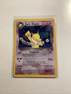 Pokemon TCG Dark Hypno Team Rocket 9/82 Holo Rare Card - Image 1