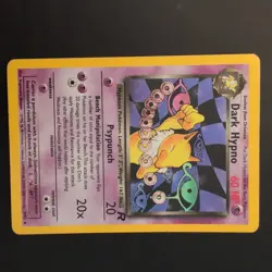Pokemon TCG Dark Hypno Team Rocket 9/82 Holo Rare Card Near Mint Condition - Image 1