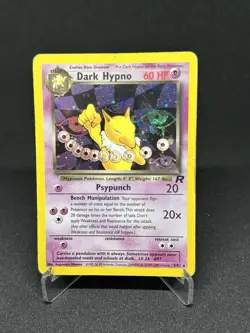 Pokemon TCG | Dark Hypno Team Rocket 9/82 Holo Rare Card HP SWIRL - Image 1