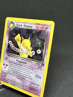 Pokemon TCG | Dark Hypno Team Rocket 9/82 Holo Rare Card HP SWIRL - Image 2