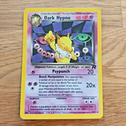 Dark Hypno 9/82 Pokemon Card TCG Team Rocket Holo Rare Card (MP-LP) Vintage WOTC - Image 1