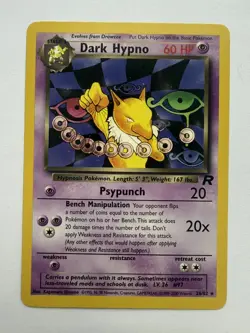 Pokemon TCG Dark Hypno Team Rocket 26/82 Regular Rare - NM - Image 1