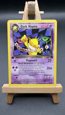 Pokemon Tcg Dark Hypno 26/82 Non-Holo Rare Team Rocket 1st Edition LP - Image 1