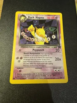Pokemon TCG- Dark Hypno Team Rocket Holo Rare 9/82 NEAR MINT - Image 1