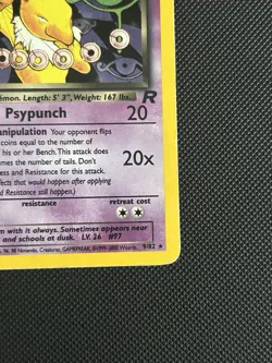 Pokemon TCG Dark Hypno Team Rocket 9/82 Holo Rare Card - Image 3