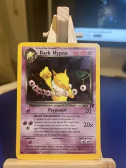 Pokemon TCG Dark Hypno Card Team Rocket Rare Holo 9/82 LP/NM - Image 1