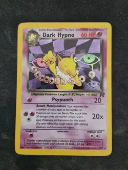 Pokemon TCG Dark Hypno Team Rocket 9/82 Holo Rare Card - Image 1