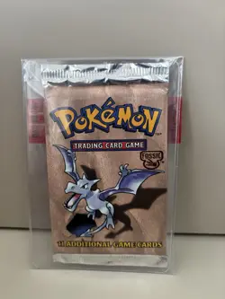 Pokemon WOTC vintage fossil booster pack aerodactyl ark work - Image 1