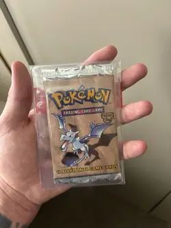 Pokemon WOTC vintage fossil booster pack aerodactyl ark work - Image 3