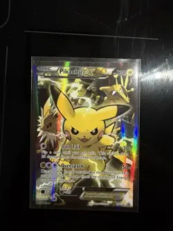 Pikachu Ex XY124 Black Star Promo Full Art Holo XY Evolutions - Image 1
