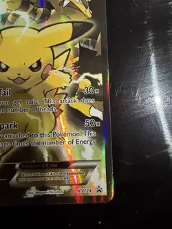 Pikachu Ex XY124 Black Star Promo Full Art Holo XY Evolutions - Image 3