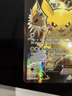 Pikachu Ex XY124 Black Star Promo Full Art Holo XY Evolutions - Image 4