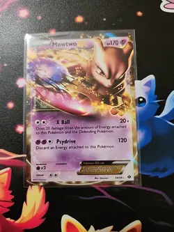 Pokemon TCG Mewtwo-EX Next Destinies 54/99 Holo Ultra Rare - Image 1