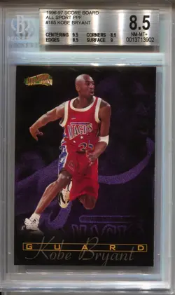 1996-97 SCORE BOARD KOBE BRYANT ALL SPORT PPF #185 BGS 8.5 NM-Mt+ .5 FROM MINT - Image 1