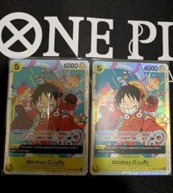 🔥 2x One Piece Card Game CCG TCG Monkey D.Luffy OP07-109 Super Rare SR 🔥 - Image 1