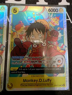 🔥 2x One Piece Card Game CCG TCG Monkey D.Luffy OP07-109 Super Rare SR 🔥 - Image 2
