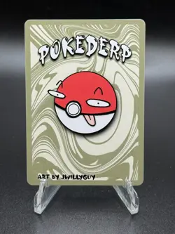Droogin (Dragonite) 1/7 - Pokederp v2- Holo Sketch Card - Derpy Fan Art Parody - Image 3