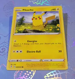 Pikachu 049/203 Evolving Skies Pokemon Card NM - Image 3