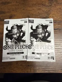 2x One Piece Card Game - Welcome Pack Vol 2 English Sealed - Image 1