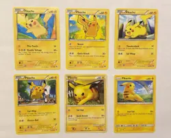 Pikachu Pokemon TCG 6-Card Lot - Image 1